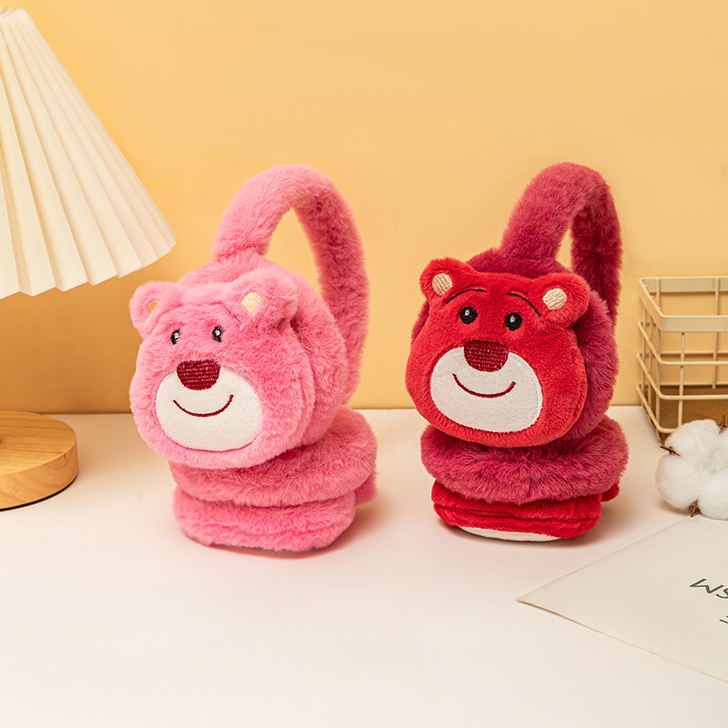 Bịt tai giữ ấm gấu dâu LOTSO cho bé cho trẻ em.