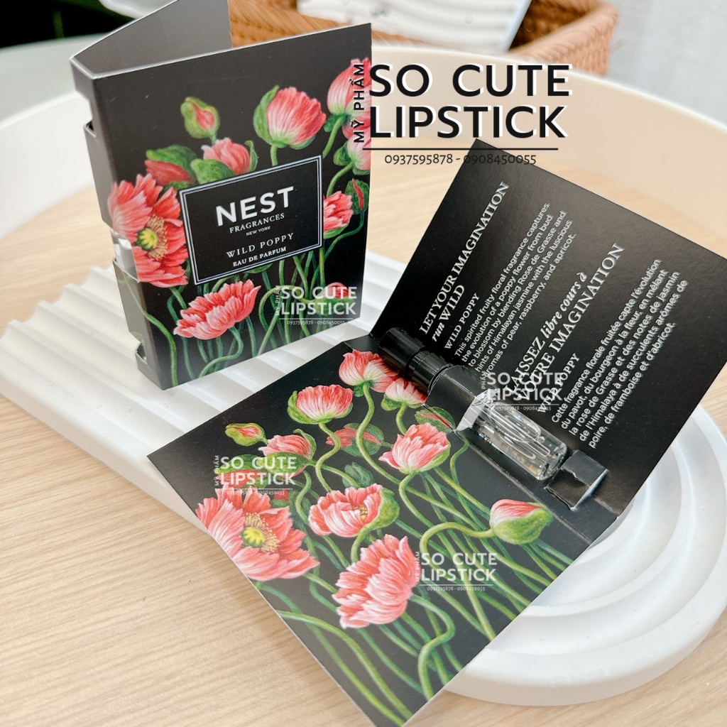 Vial Nước Hoa NEST Sunkissed Hibiscus - Indigo - Wild Poppy 1.5ml