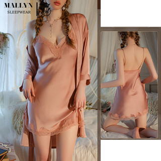Váy ngủ đầm ngủ lụa MALLYN quyến rũ ML8743