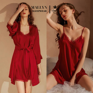 Váy ngủ đầm ngủ lụa MALLYN quyến rũ ML8743