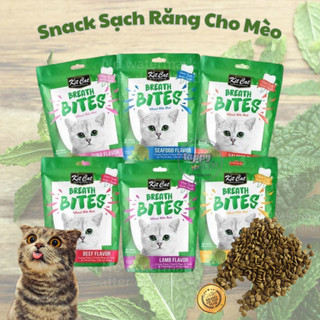 Snack sạch răng, thơm miệng cho mèo - kit cat breath bites