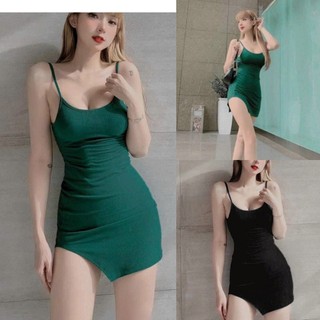 Đầm Body Ôm Sexy Nữ, Đầm thun gân cột dây