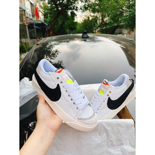 Giày sneaker nike blazer low 77 jumbo s'cấp , full box, bill + phụ kiện đi kèm blz trắng đen bản dây to