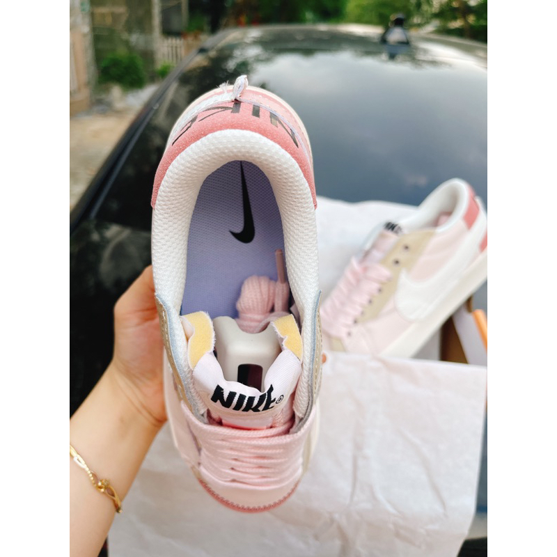 Giày Sneaker Blazer Blz Jumbo|Blazer Jumbo Hồng Giày blaze jumbo trắng hồng nữ mẫu mới