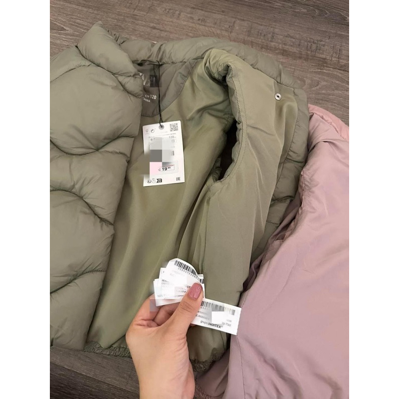 Áo gile phao siêu nhẹ cúc bấm 2 màu