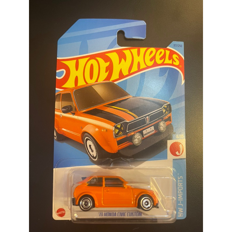 Mô hình xe 73 Honda Civic Custom chính hãng Hot Wheels tỉ lệ 1:64