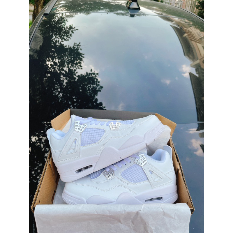 GIÀY THỂ THAO JD4 TRẮNG FULL, JD 4 FULL WHITE BẢNCAO CẤP NAM NỮ