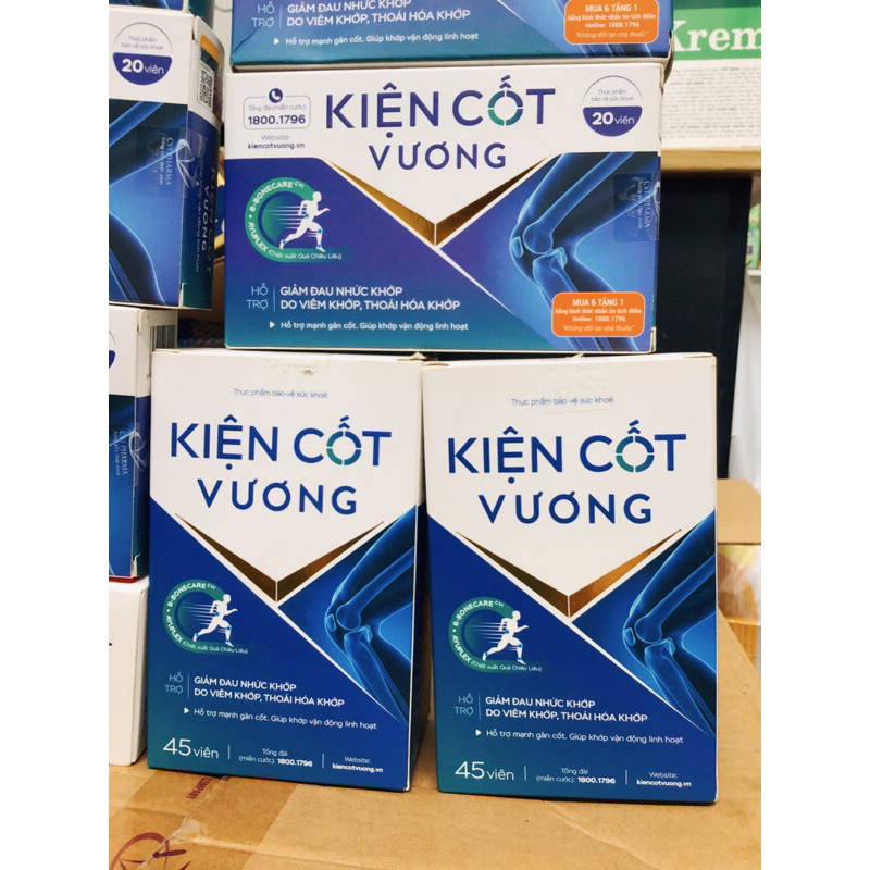 ✅(Chính Hãng) Kiện cốt vương hỗ trợ giảm đau khớp viêm khớp thoái hoá khớp tái tạo sụn khớp Hộp 20 viên, Lọ 45 viên