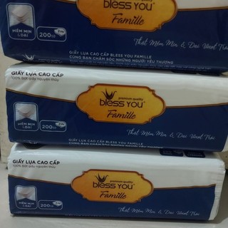 Giấy lụa cao cấp bless you 200 tờ