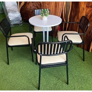 Bàn ghế cafe sân vườn, bội 1 bàn 4 ghế