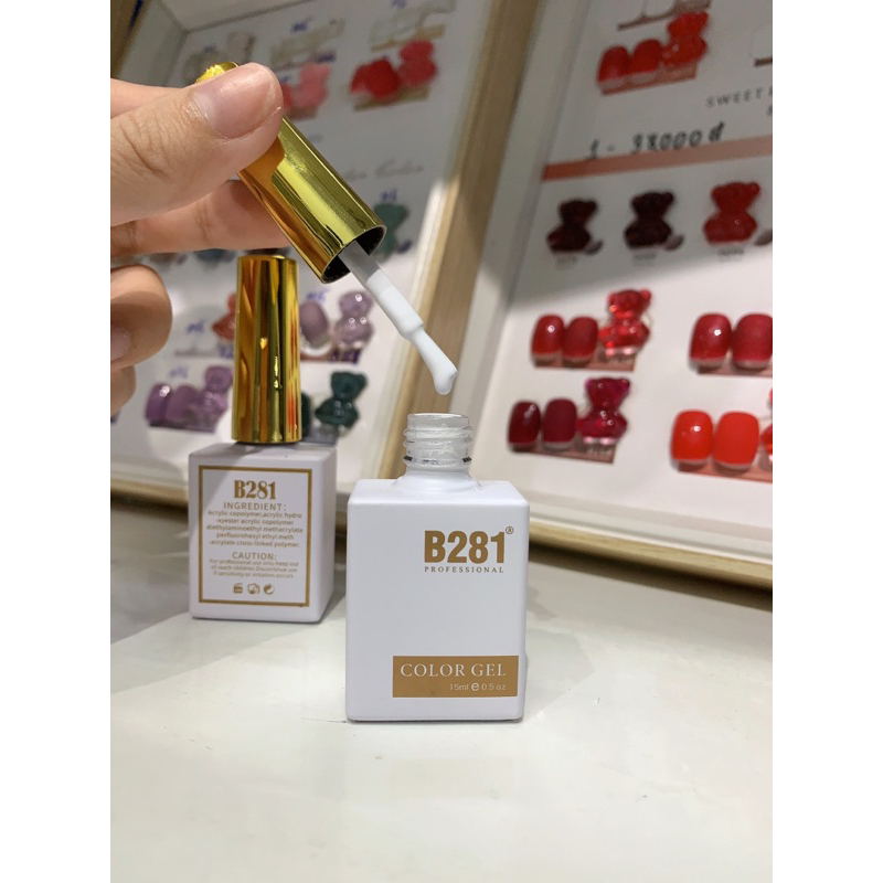 SƠn Gel Buberry Trắng, Đen, Đỏ Lẻ Màu, SƠn Lên Chuẩn màu Mướt Mịn