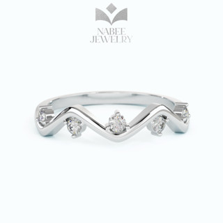  Nhẫn bạc nữ hình nhịp tim đính đá lấp lánh Nabee Jewelry  phụ kiện trang sức đẹp xinh xắn cá tính - Heart Ring 