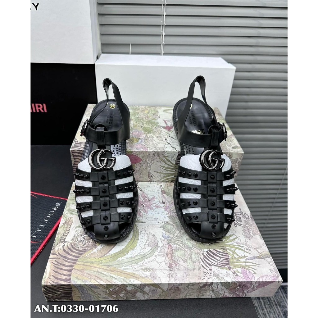 Dép Rọ Gucci Đinh Nam Cao Cấp Dép Quai Hậu Gucci Thời Trang 2023
