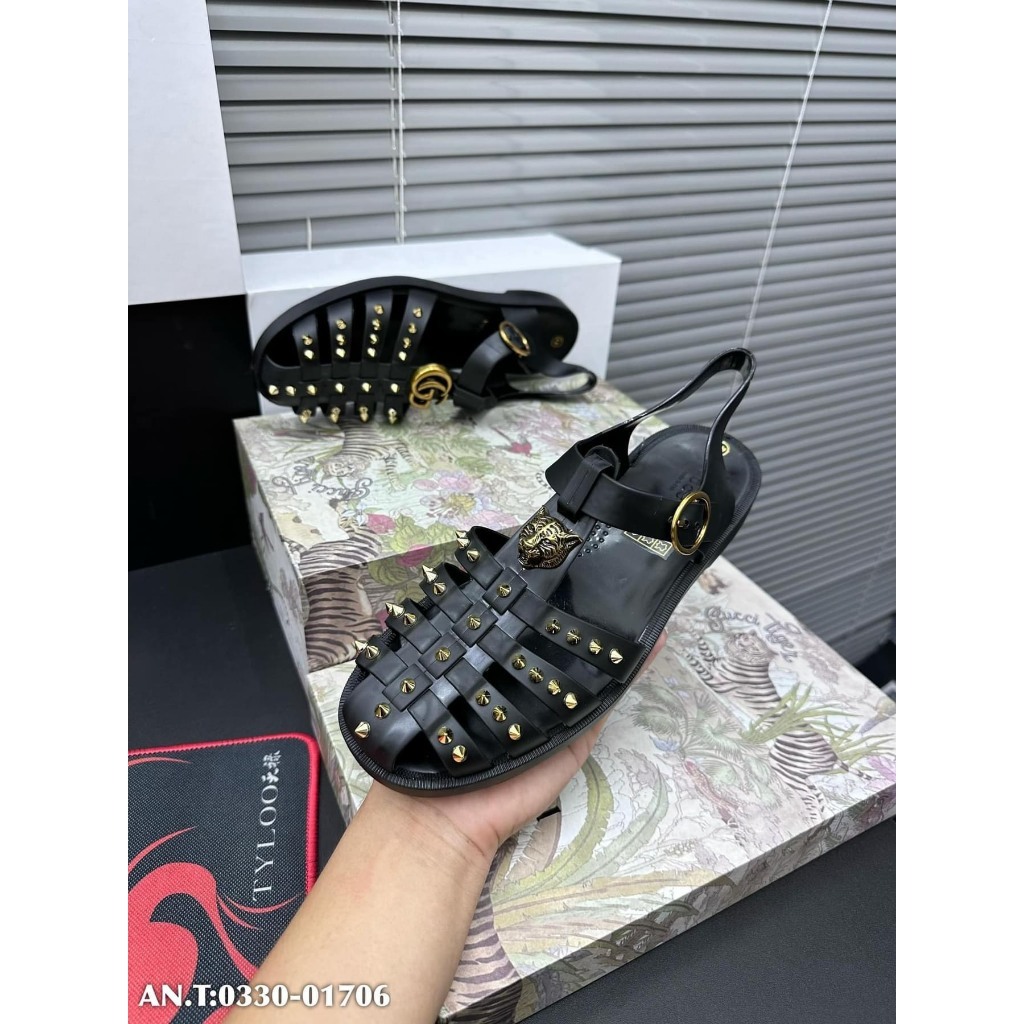 Dép Rọ Gucci Đinh Nam Cao Cấp Dép Quai Hậu Gucci Thời Trang 2023