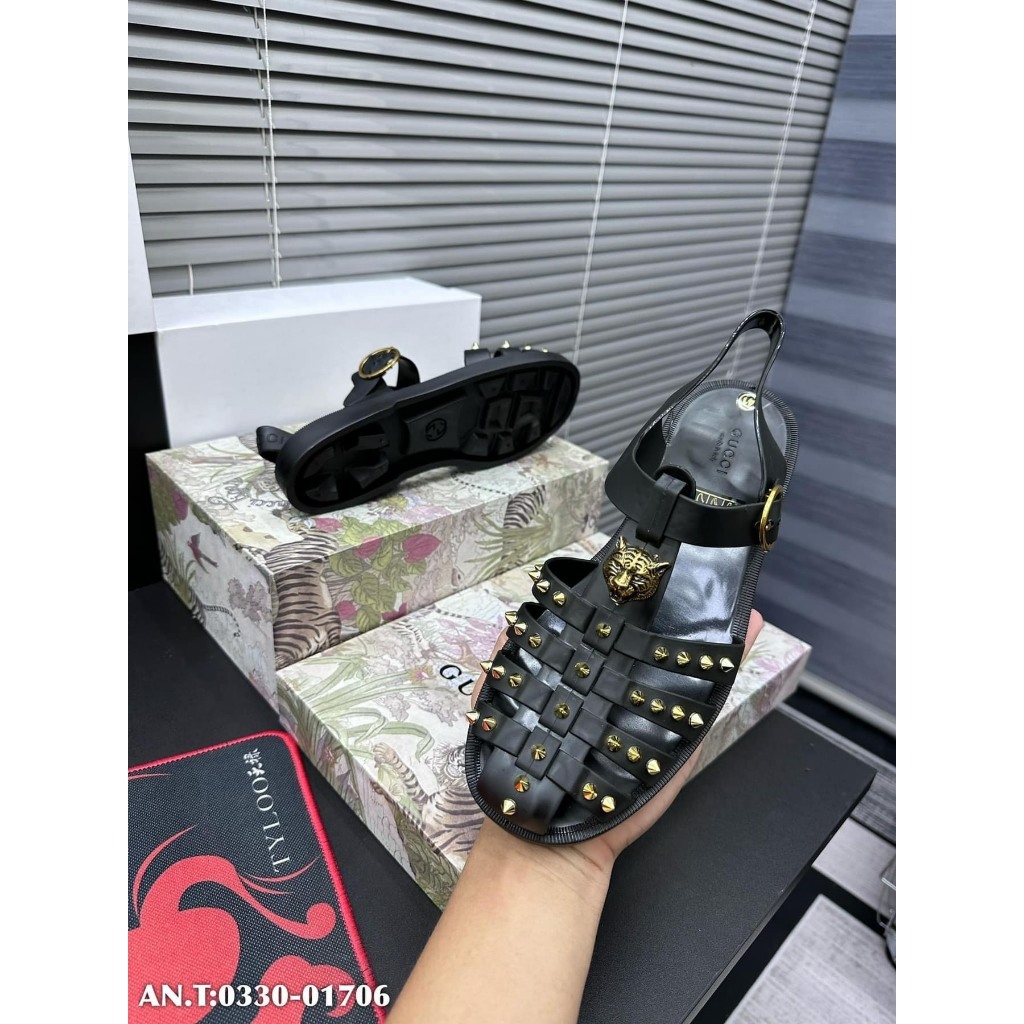 Dép Rọ Gucci Đinh Nam Cao Cấp Dép Quai Hậu Gucci Thời Trang 2023