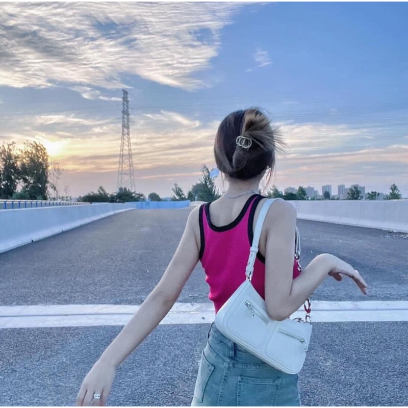 Túi kn đeo chéo sz 24cm ko box