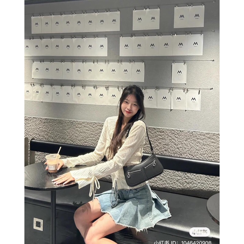 Túi kn đeo chéo sz 24cm ko box