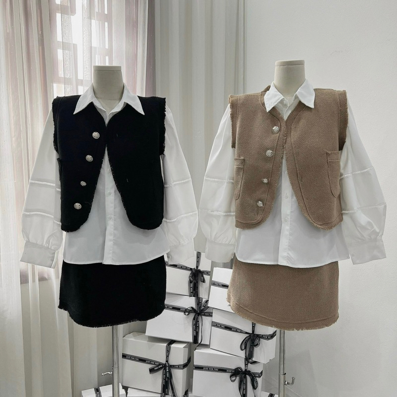 SET DẠ GHILE 3 MÓN SƠ MI TAY BỒNG | STUDIOBY25