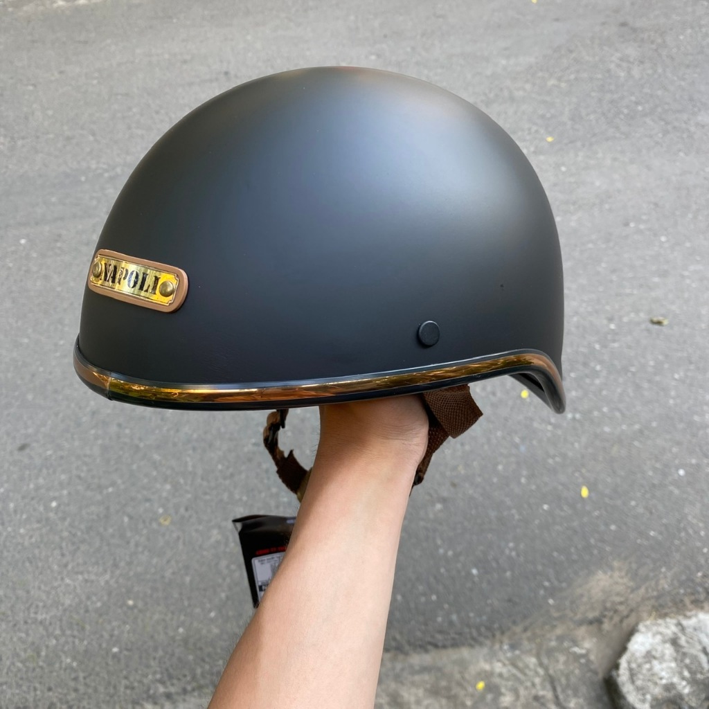 Mũ bảo hiểm 1/2 đầu Napoli Đua ngựa Gangster nón bảo hiểm nửa đầu chính hãng