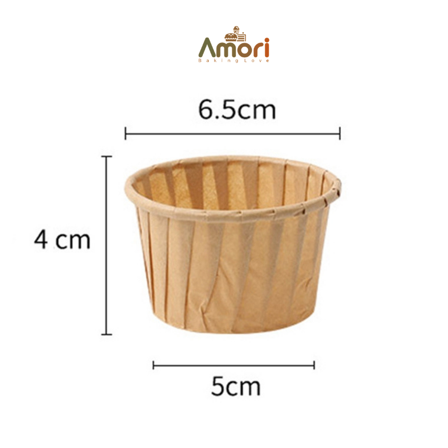 Set 50 Khuôn Giấy Làm Bánh Cupcake, Muffin Tiện Dụng KB07