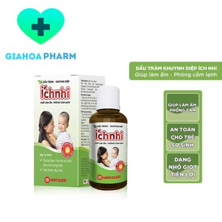 Dầu tràm khuynh diệp Ích Nhi (Nam Dược) 30ml - Phòng cảm lạnh, đầy hơi, trướng bụng, an toàn trẻ sơ sinh, phụ nữ có thai