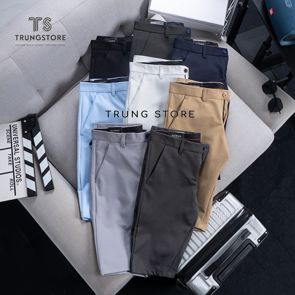 Quần Short Tây Âu Nam Mẫu Đẹp Co Giãn Nhẹ Không Nhăn