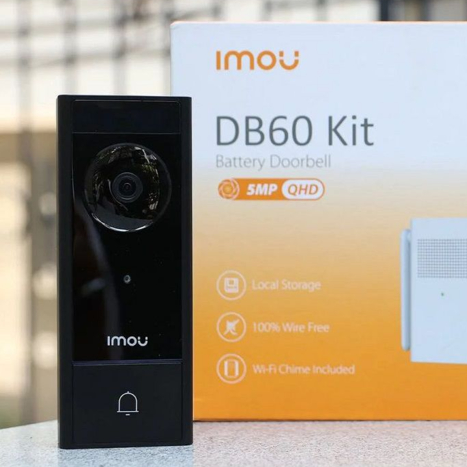 Chuông cửa thông minh Imou DB60 Kit I Đàm thoại 2 chiều I Pin 6200mah I 5MP