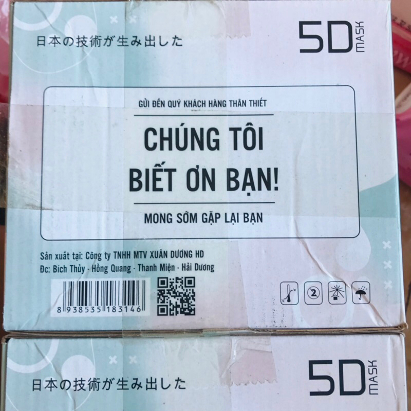 Khẩu trang 5d Xuân Dương