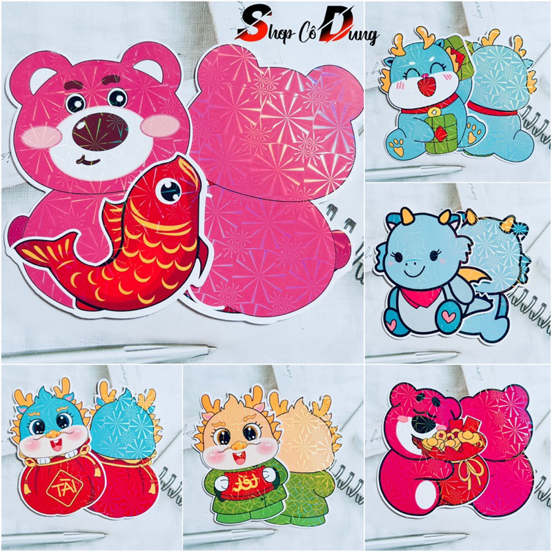 1 BAO LÌ XÌ CHIBI ngộ nghĩnh đủ mẫu GIẤY BÓNG & LỤA DÀY, bao lì xì 2024