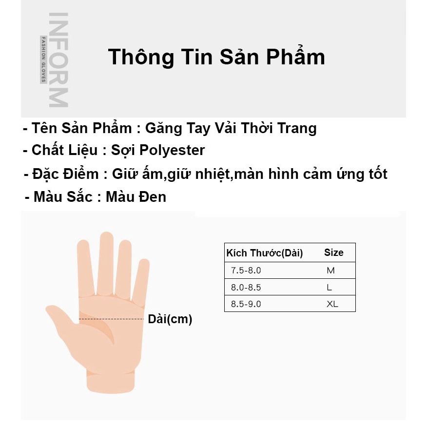 Găng tay mùa đông, găng tay xe máy giữ ấm giữ nhiệt cao cấp,bao tay nam vải thể thao thời trang lái xe đi phượt