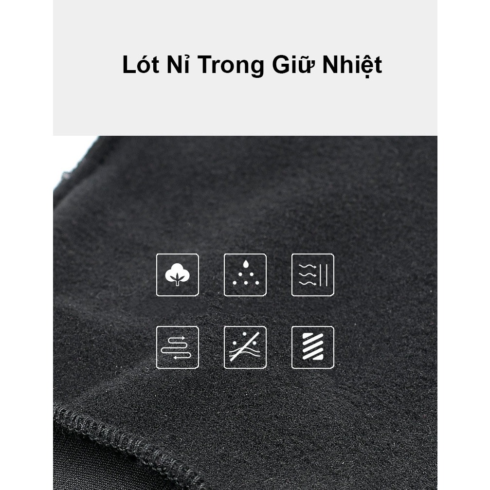Găng tay mùa đông, găng tay xe máy giữ ấm giữ nhiệt cao cấp,bao tay nam vải thể thao thời trang lái xe đi phượt