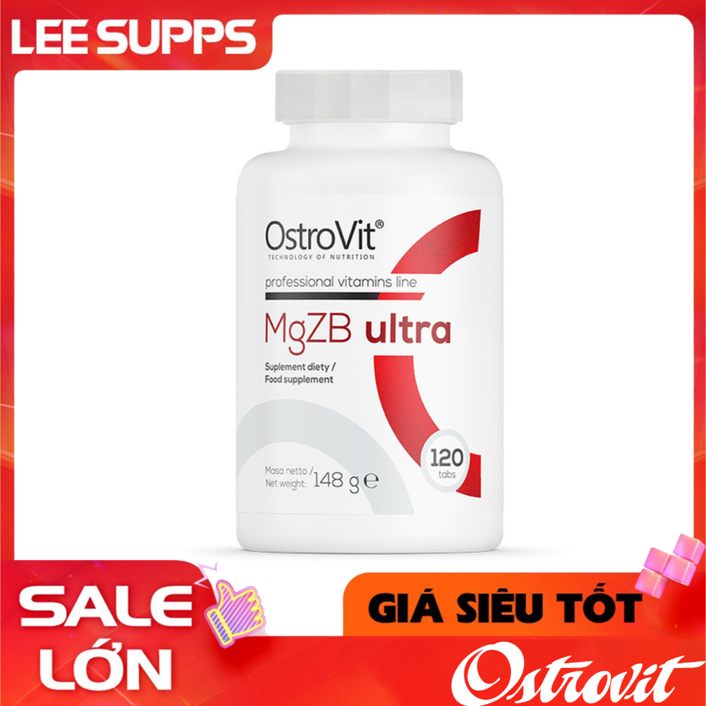Viên Magie MgZB Ultra Ostrovit 120 viên - Bổ sung Magie + zinc + vitamin B6