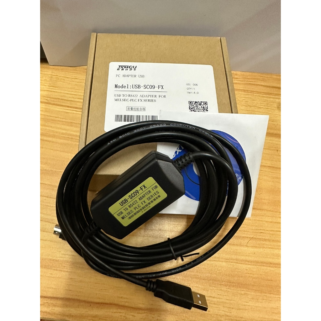 USB-SC09-FX, FX-USB-AW Cáp lập Trình Cho PLC Mitsubishi FX0N FX1N FX2N FX0S FX1S FX3U FX3G Series Hỗ trợ Windows7/10/11