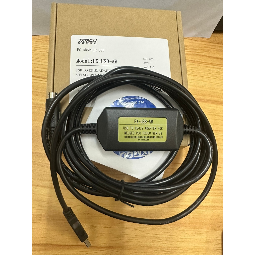 USB-SC09-FX, FX-USB-AW Cáp lập Trình Cho PLC Mitsubishi FX0N FX1N FX2N FX0S FX1S FX3U FX3G Series Hỗ trợ Windows7/10/11