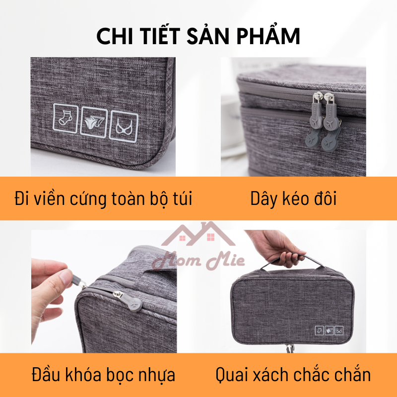 Túi đựng đồ lót cá nhân nhiều ngăn du lịch, chống thấm nước. Travel Underwear bag - T031