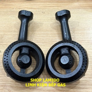 Combo 2 bộ ống điếu gang bếp gas mỳ cay, bánh xèo l họng đầu đốt chia lửa bếp gas 3 - 4 - 6 -8 lò -