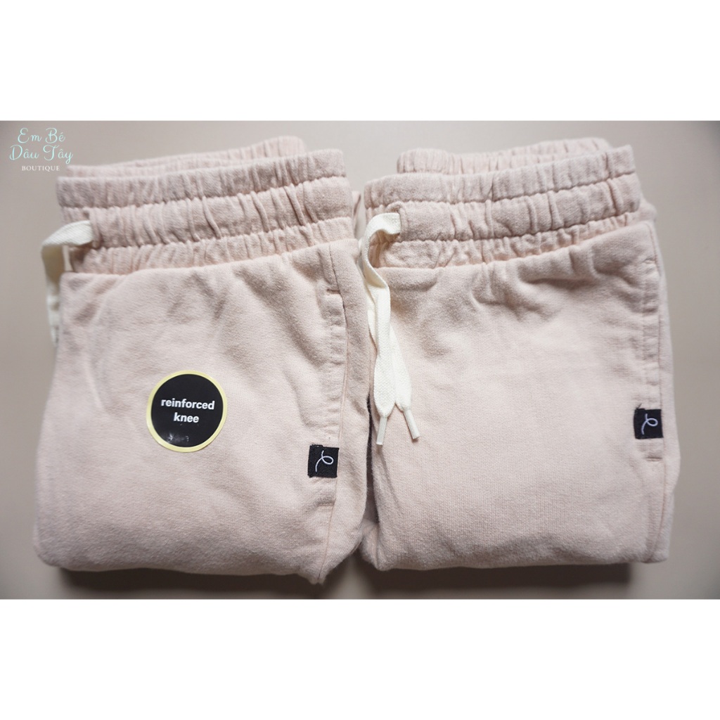 Quần jogger màu hồng nude cho bé 15-50kg chất thun da cá 100% cotton mềm mại, Quần thun da cá bé trai bé gái, teen AC