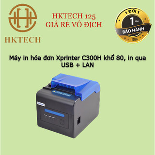 Máy in hóa đơn Xprinter C300H khổ 80, in qua USB + LAN