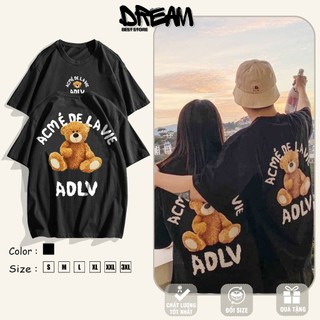 Áo thun hình gấu tedy ADV áo nam nữ áo đôi đáng yêu local brand chất cotton cao cấp phom Unisex big size 40-105kg