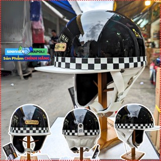 Mũ bảo hiểm 1/2 nửa đầu Bosozoku Japan Style có miếng che quanh nón kết dài rộng kiễu nhật công ty napoly giải pháp tốt