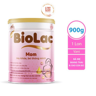 Sữa bột cho bà bầu và cho con bú Biolac Mom 900gr