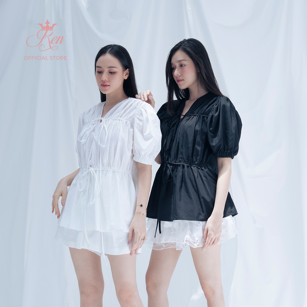REN BY TEE - Áo Tay Phồng Rút Dây Dream Top