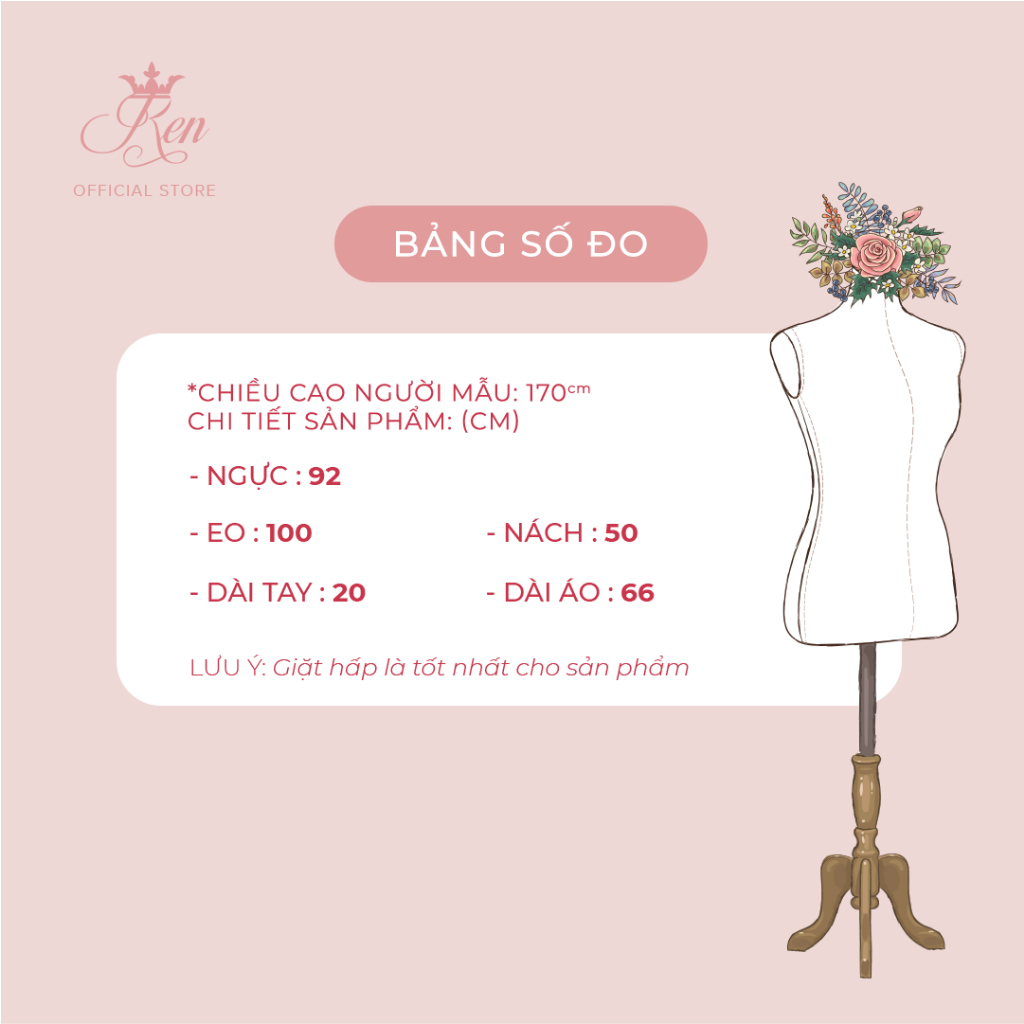 REN BY TEE - Áo Tay Phồng Rút Dây Dream Top