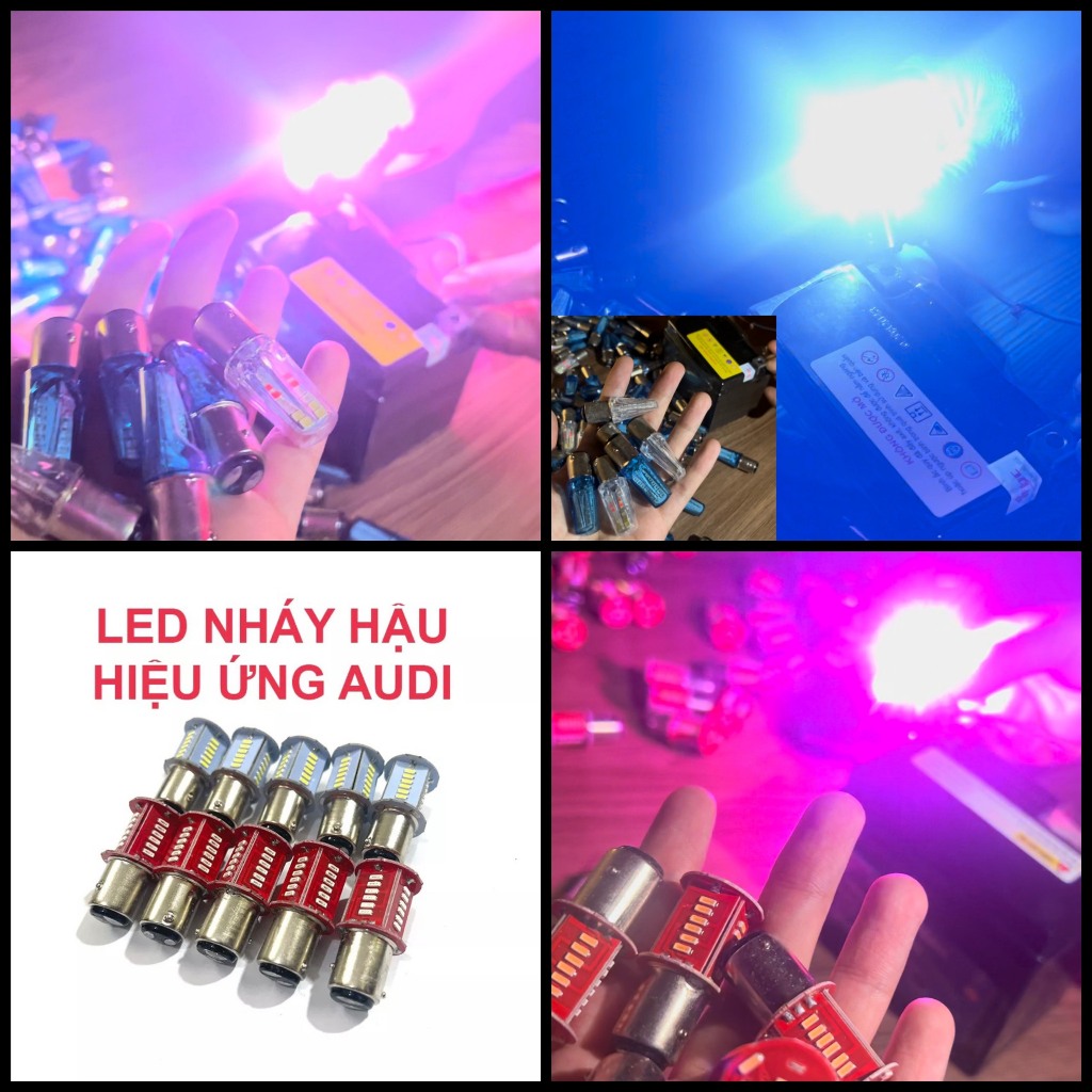 Đèn led hậu chóp nháy đuôi xe máy, wave 110 50cc, sirius sirus, vision, vario, winner v1, dream, stop f1 audi