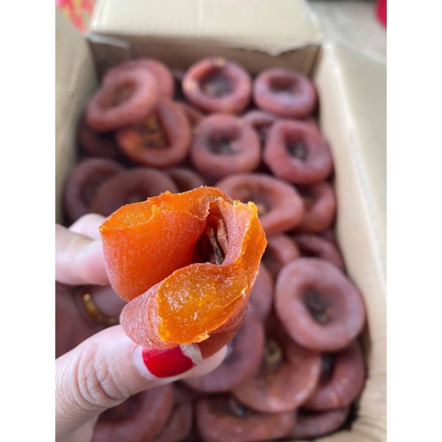 Hồng sấy dẻo, hồng treo gió nguyên trái Đà Lạt 250g, 500g, 1kg hàng loại 1, an toàn chất lượng