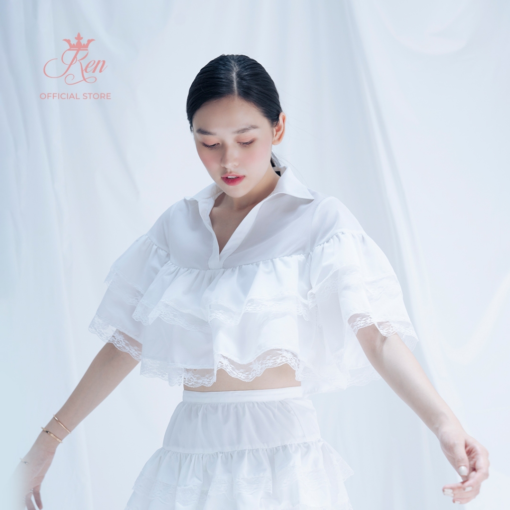 REN BY TEE - Áo Bèo Tầng Đạp Ren Baby Top