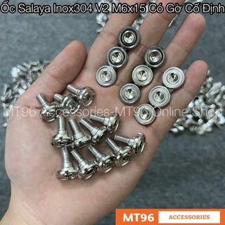 Ốc salaya inox có gờ 6ly15 6li15 6ly 6li , ốc salaya dàn áo có gờ inox304