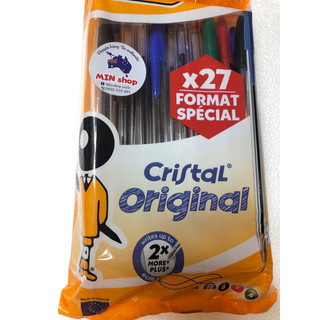 Combo bút bic 4 màu 27 cây-bút chì bic-hàng nhập pháp -về hàng