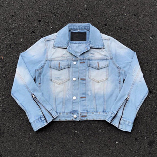 ÁO DENIM COZY DESTROYED JACKET