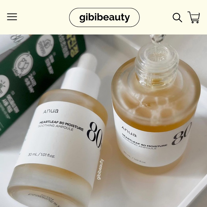 Serum ANUA Houttuynia Cordata 80 Moisture Calming Ampoule